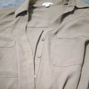 Express Olive Green Top